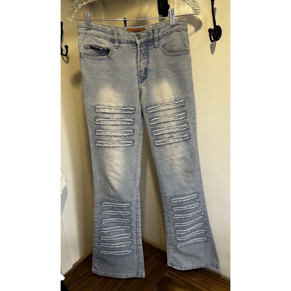 Vintage Daniel Women’s Jeans Flare Leg Distressed Look Juniors Size 3